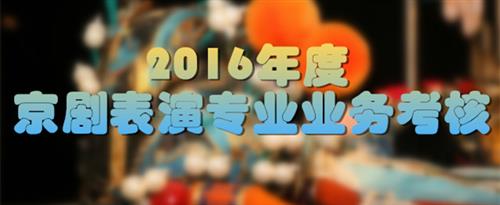 美女被大鸡巴操狂。就叫国家京剧院2016年度京剧表演专业业务考...